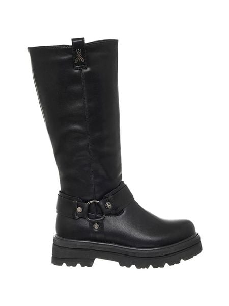 Patrizia Pepe Skórzane kozaki zimowe w kolorze czarnym rozmiar: 39. Czarne kozaki Patrizia Pepe, na zimę, bez wzorów, eleganckie, bez obcasa, bez zapięcia. Za 503.95 zł.