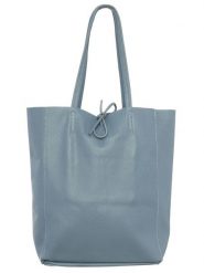 Zwillingsherz Skórzany shopper bag w kolorze niebieskim - 40 x 45 cm rozmiar: onesize. Niebieskie shopper bag Zwillingsherz, bez wzorów, z materiału, na ramię, bez dodatków. Za 232.23 zł.
