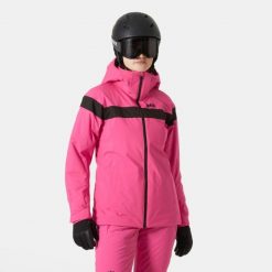 Damska kurtka narciarska Helly Hansen Motionista Lifaloft. Czerwone kurtki narciarskie Helly Hansen, na zimę, bez wzorów, bez kaptura, narciarskie. Za 1,421.50 zł.