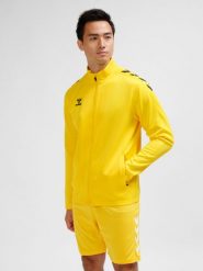 Bluza dresowa zapinana na zamek błyskawiczny Hummel Core XK. Brązowe bluzy z kapturem Hummel, s, bez wzorów, z dresówki, bez kaptura, na fitness i siłownię. Za 198.50 zł.