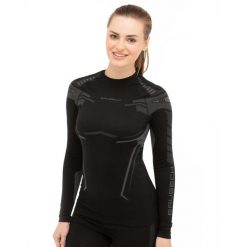 Bluza termoaktywna Damska Brubeck DRY. Fioletowe bielizna termoaktywna damska Brubeck, m, bez wzorów, z poliamidu, bez kaptura, do biegania. Za 159.99 zł.