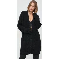 Patrizia Pepe kardigan damski kolor czarny ciepły. Czarne swetry Patrizia Pepe, bez wzorów, z dzianiny, bez ramiączek. Za 1,389.90 zł.