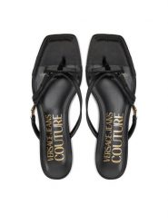 Versace Jeans Couture Japonki 76VA3S68 ZS185 899 Czarny. Czarne japonki Versace Jeans Couture, bez wzorów, z jeansu. Za 299.99 zł.