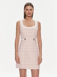 Guess Sukienka codzienna W4RK16 WFWV2 Różowy Bodycon Fit. Czerwone sukienki Guess, na co dzień, xxl, z aplikacjami, z syntetyku, bez kołnierzyka, bez ramiączek, bodycon. Za 389.99 zł.