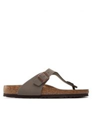 Birkenstock Japonki Gizeh 0043391 Szary. Szare japonki Birkenstock, bez wzorów, ze skóry. Za 299.99 zł.