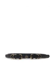 Pinko Pasek na talię Jackson Belt H1 5 20241 PLT01 103444 A1UG Czarny. Czarne paski Pinko, bez wzorów, ze skóry. Za 349.99 zł.