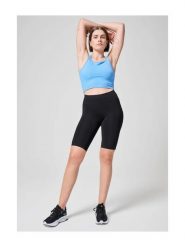 Legginsy Damskie Fitness Kolarki Casall z Wysokim Stanem. Czarne legginsy Casall, bez wzorów, z materiału, eleganckie, krótkie. Za 199.00 zł.