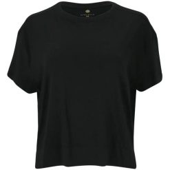 Damska koszulka z nadrukiem Athlecia Laimeia. Czarne t-shirty sportowe Athlecia, m, bez wzorów, z materiału, bez ramiączek, trekkingowe. Za 149.50 zł.
