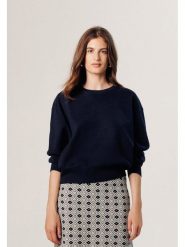 Rodier Sweter w kolorze granatowym rozmiar: S. Niebieskie swetry Rodier, s, bez wzorów, z wełny, klasyczne, bez ramiączek. Za 236.05 zł.