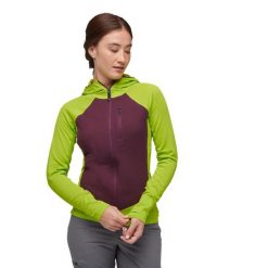 Bluza trekkingowa damska Black Diamond Coefficient LT Hybrid Hoody. Fioletowe bluzy Black Diamond, l, bez wzorów, bez kaptura, trekkingowe. Za 320.99 zł.