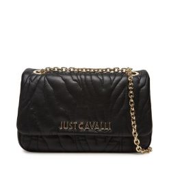 Torebka Just Cavalli. Czarne kopertówki Just Cavalli, bez wzorów, wizytowe, bez dodatków. Za 579.99 zł.