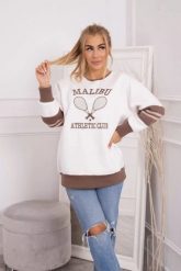Bluza ocieplana Malibu ecru+mocca. Bluzy KESI, l, bez wzorów, z bawełny, bez kaptura. Za 218.51 zł.