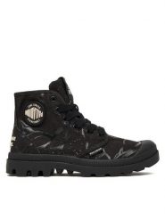 Palladium Trapery Pampa Hi Tunnels 94626-008-M Czarny. Czarne traperki Palladium, bez wzorów, z materiału, bez obcasa, bez zapięcia. Za 499.99 zł.