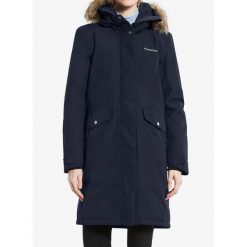 Płaszcz ocieplany damski Didriksons Erika Parka 3. Niebieskie płaszcze Didriksons, na zimę, bez wzorów, bez kaptura. Za 1,011.99 zł.