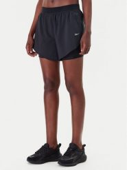 Reebok Szorty sportowe Running 100075412 Czarny Regular Fit. Czarne szorty sportowe Reebok, bez wzorów, z syntetyku, do biegania. Za 119.99 zł.