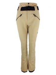 Peak Mountain Softshellowe spodnie narciarskie "Atlas" w kolorze beżowym rozmiar: M. Brązowe spodnie dresowe Peak Mountain, bez wzorów, z tkaniny. Za 391.99 zł.