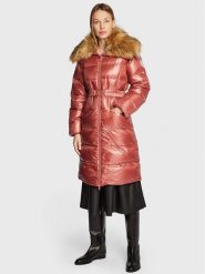 TWINSET Kurtka puchowa 222TT2211 Różowy Regular Fit. Czerwone kurtki Twinset, na zimę, bez wzorów, z puchu, bez kaptura. Za 1,359.00 zł.