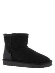 ISLAND BOOT Botki zimowe "Caspian" w kolorze czarnym rozmiar: 37. Czarne botki Island Boot, bez wzorów, z materiału, bez obcasa, na platformie, bez zapięcia. Za 146.85 zł.