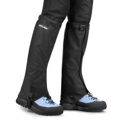 Stuptuty wodoodporne ochraniacze na buty Spokey Tracky. Czarne buty trekkingowe Spokey, bez wzorów, z materiału, bez zapięcia, trekkingowe. Za 96.37 zł.