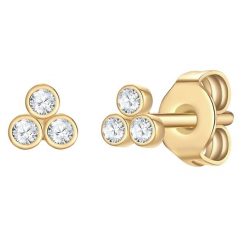 EASTSIDE Kolczyki Stal nierdzewna Żółte złoto 1 ct Damski. Żółte kolczyki Eastside, z cyrkonią, pozłacane. Za 109.99 zł.