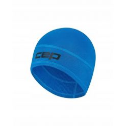 Ciepła zimowa czapka termiczna beanie unisex Core Run CEP. Niebieskie czapki zimowe CEP, bez wzorów, z elastanu, sportowe. Za 79.00 zł.