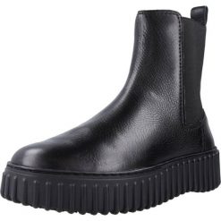 CLARKS TORHILL MAPLE Czarny. Czarne trekkingi Clarks, bez wzorów, z materiału, bez zapięcia. Za 467.99 zł.