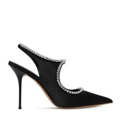 Szpilki Eva Minge. Czarne szpilki Eva Minge, bez wzorów, bez obcasa, na szpilce, bez zapięcia. Za 429.99 zł.