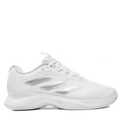 Buty do tenisa adidas. Białe buty treningowe adidas, bez wzorów, bez zapięcia, tenisowe. Za 409.99 zł.