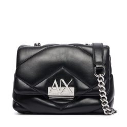 Torebka Armani Exchange. Czarne listonoszki Armani Exchange, bez wzorów, bez dodatków. Za 589.99 zł.