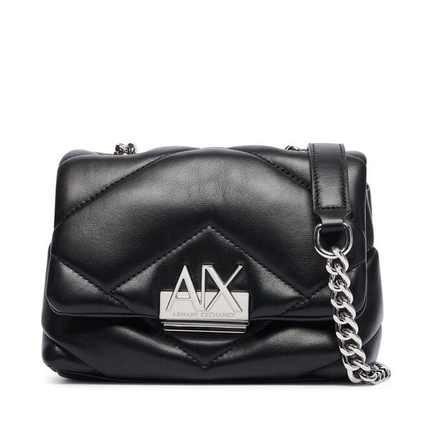 Torebka Armani Exchange. Czarne listonoszki Armani Exchange, bez wzorów, bez dodatków. Za 589.99 zł.