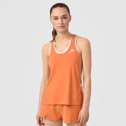 SPIRIT Tank Top Women. Brązowe topy Head, l, bez wzorów, sportowe, bez kołnierzyka, bez ramiączek. W wyprzedaży za 184.00 zł.