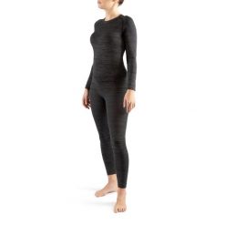 Bielizna Viking Petra Bamboo (Lady 3/4 Set). Czarna bielizna termoaktywna damska Viking, bez wzorów, bez ramiączek, narciarskie. W wyprzedaży za 125.99 zł.