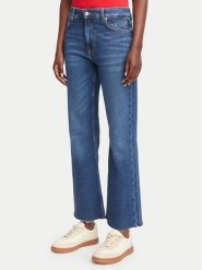 BOSS Jeansy Angela 50564436 Granatowy Flared Fit. Niebieskie jeansy Boss, bez wzorów, z bawełny. Za 499.99 zł.