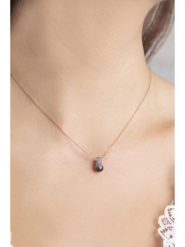 Miu Silver Pozłacany naszyjnik z zawieszką - dł. 42 cm rozmiar: onesize. Różowe naszyjniki Miu Silver, z materiału, pozłacane. Za 56.99 zł.