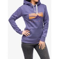 Bluza z kapturem damska Edelrid Spotter Hoody IV. Fioletowe bluzy EDELRID, bez wzorów, casualowe, bez ramiączek, z kapturem. Za 234.99 zł.