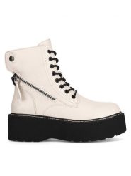DeeZee Botki WS101-03 Beżowy. Brązowe botki DeeZee, bez wzorów, bez obcasa, na płaskiej podeszwie, bez zapięcia. Za 139.99 zł.