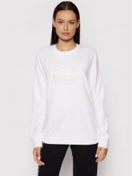 EA7 Emporio Armani Bluza 8NTM35 TJCQZ 0101 Biały Regular Fit. Białe bluzy EA7 Emporio Armani, l, bez wzorów, z bawełny, bez kaptura. Za 259.99 zł.