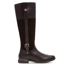 Kozaki Lasocki. Brązowe kozaki Lasocki, bez wzorów, bez obcasa, na płaskiej podeszwie, bez zapięcia. Za 214.99 zł.