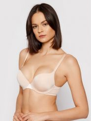 Chantelle Biustonosz push-up Essential C15G20 Pomarańczowy. Brązowe biustonosze Chantelle, bez wzorów, z syntetyku. Za 219.99 zł.