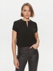 Calvin Klein Bluzka K20K207062 Czarny Regular Fit. Czarne bluzki Calvin Klein, bez wzorów, z syntetyku, bez kołnierzyka, bez ramiączek. Za 569.99 zł.