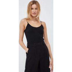 GAP top damski kolor czarny. Czarne topy GAP, l, bez wzorów, bez kołnierzyka, bez ramiączek. Za 59.99 zł.