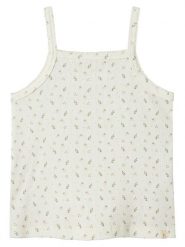 Lil Atelier Top "Gago" w kolorze kremowym rozmiar: 92. Brązowe topy Lil Atelier, bez wzorów, z bawełny, bez kołnierzyka, bez ramiączek. Za 32.83 zł.