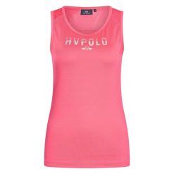 Damski tank top techniczny HV Polo Annabel. Czerwone topy HV POLO, bez wzorów, sportowe, bez kołnierzyka, bez ramiączek. Za 251.50 zł.