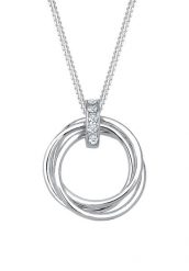 Elli DIAMONDS Damski okrągły wisior trio z diamentem (0,025 ct.) w srebrze próby 925 Sterling Silver Naszyjniki 1 ct. Szare naszyjniki Elli DIAMONDS, z materiału, z diamentem, srebrne. Za 553.99 zł.