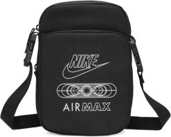 Saszetka na ramię Nike Air Max. Czarne nerki i saszetki Nike, bez wzorów, z materiału, bez dodatków. Za 75.99 zł.
