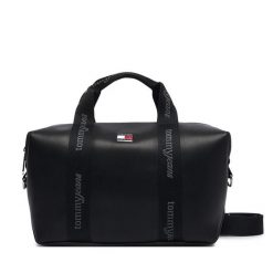 Torebka Tommy Jeans. Czarne torebki klasyczne Tommy Jeans, bez wzorów, z jeansu, klasyczne, bez dodatków. Za 409.99 zł.
