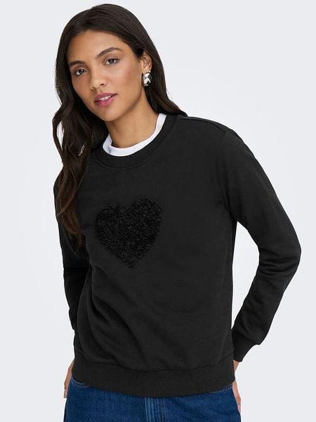 JDY Bluza "Paris" w kolorze czarnym rozmiar: XL. Czarne bluzy JDY, xl, bez wzorów, z bawełny, bez ramiączek, bez kaptura. Za 70.24 zł.
