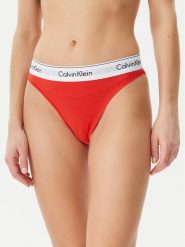 Calvin Klein Underwear Figi klasyczne z wysokim stanem LV00QF8319 Czerwony. Czerwone figi Calvin Klein Underwear, bez wzorów, z bawełny, z podwyższonym stanem. Za 69.99 zł.