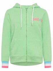 Zwillingsherz Bluza "MoinZH" w kolorze różowo-zielonym rozmiar: XL. Różowe bluzy Zwillingsherz, xl, bez wzorów, bez ramiączek, bez kaptura. Za 194.15 zł.