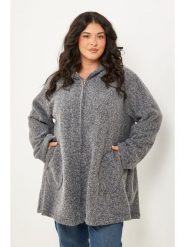 Curvy Lady Kurtka przejściowa w kolorze szarym rozmiar: 44/46. Szare kurtki Curvy Lady, bez wzorów, klasyczne, bez kaptura. Za 209.33 zł.